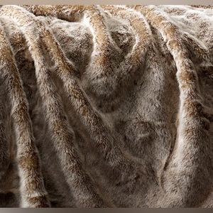 Restoration Hardware (RH) Faux Fur Blanket - 50” x 60”